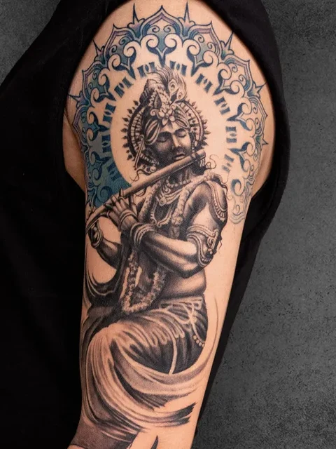 lord krishna tattoo