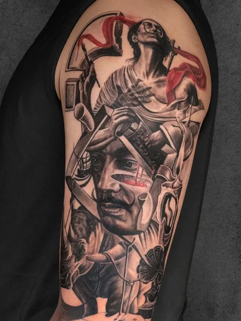 salvador dali tattoo