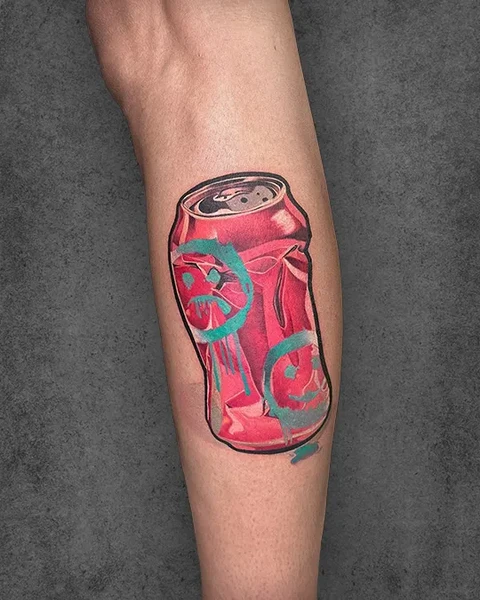 soda can tattoo