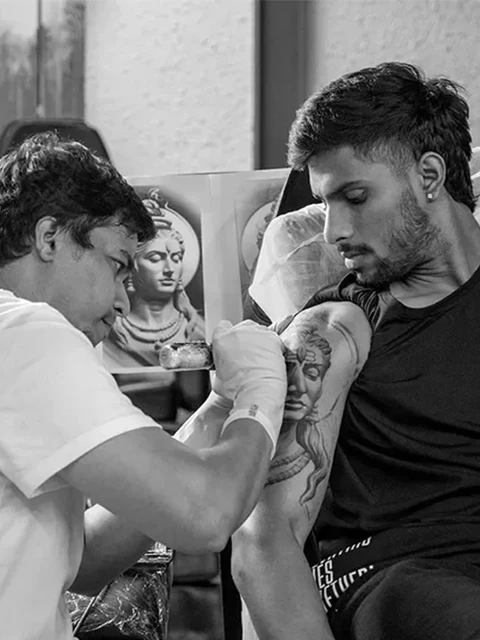 Tilak varma's tattoo artist