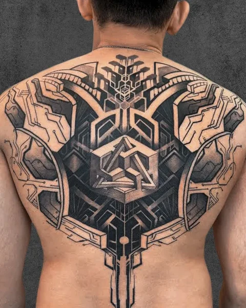 black and grey tattoo